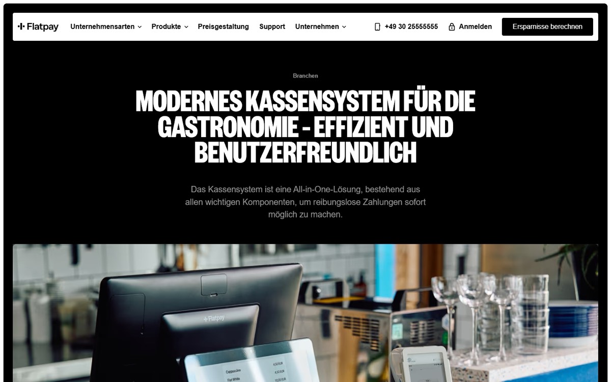 Website von Flatpay