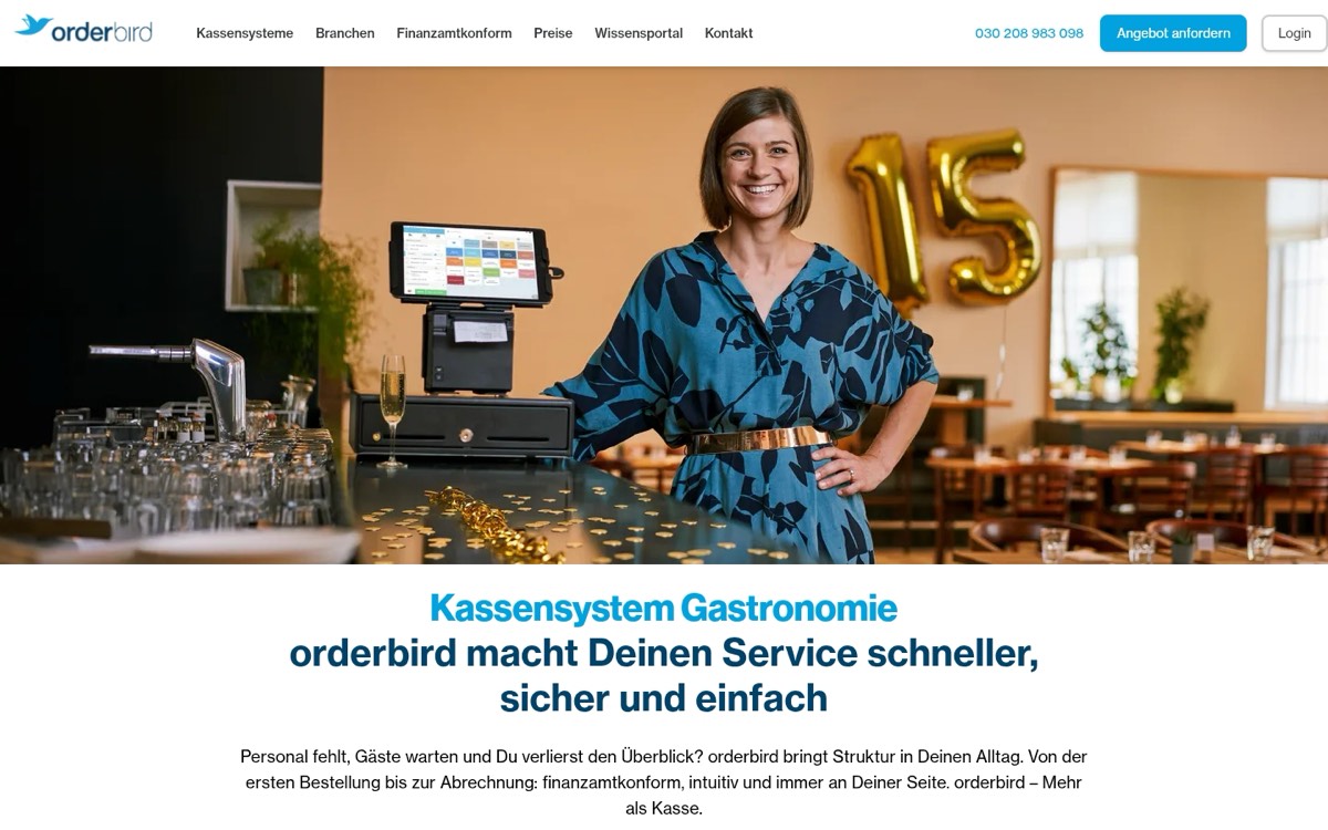 Website von orderbird