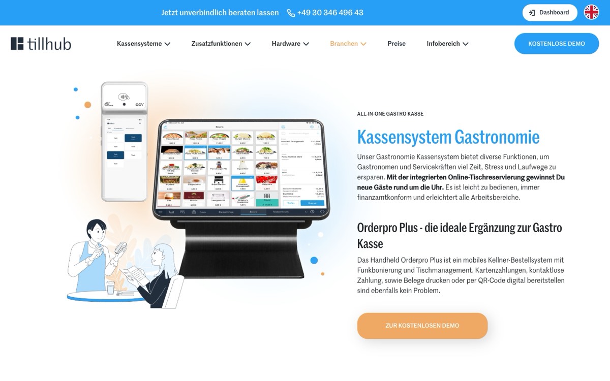 Website von Tillhub